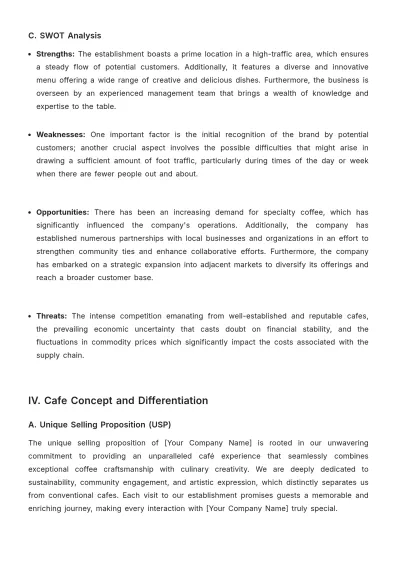 Free Cafe Service Proposal Template to Edit Online