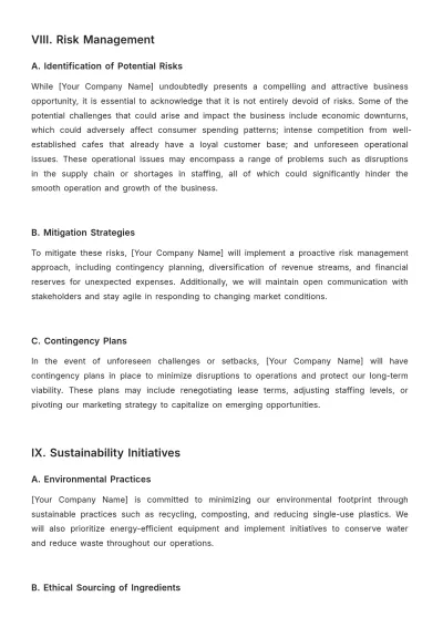 Free Cafe Service Proposal Template to Edit Online