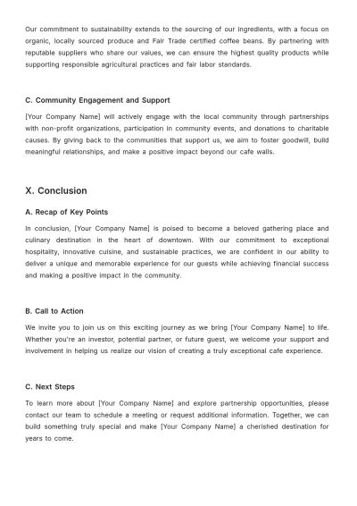 Free Cafe Service Proposal Template to Edit Online
