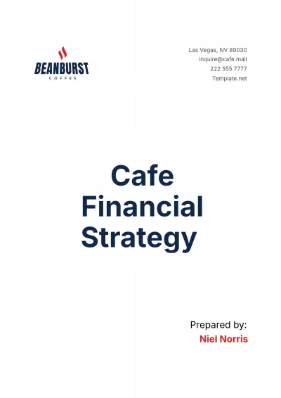 Free Cafe Financial Strategy Template to Edit Online