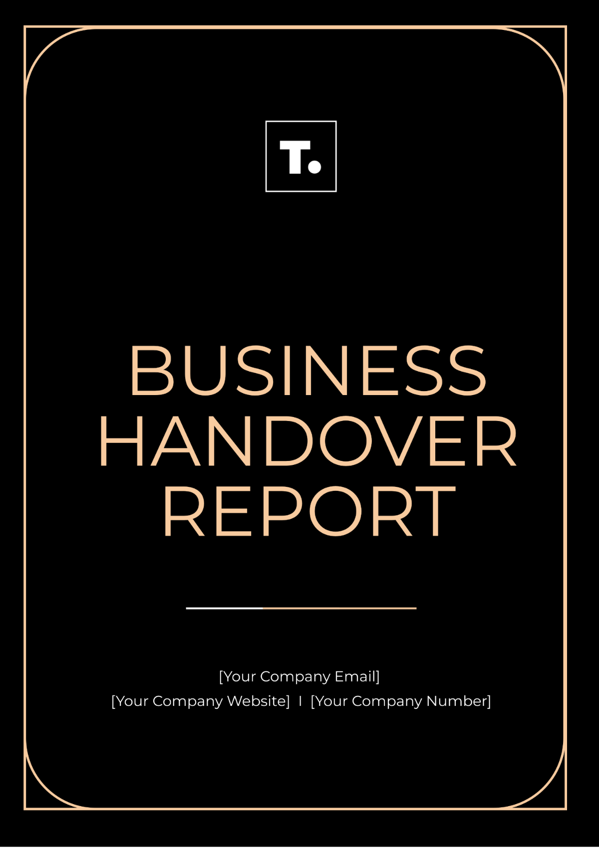 Business Handover Report Template