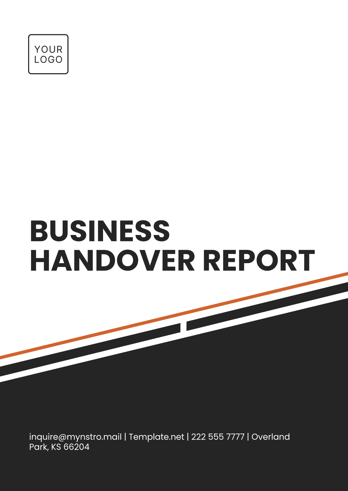 Business Handover Report Template - Edit Online & Download