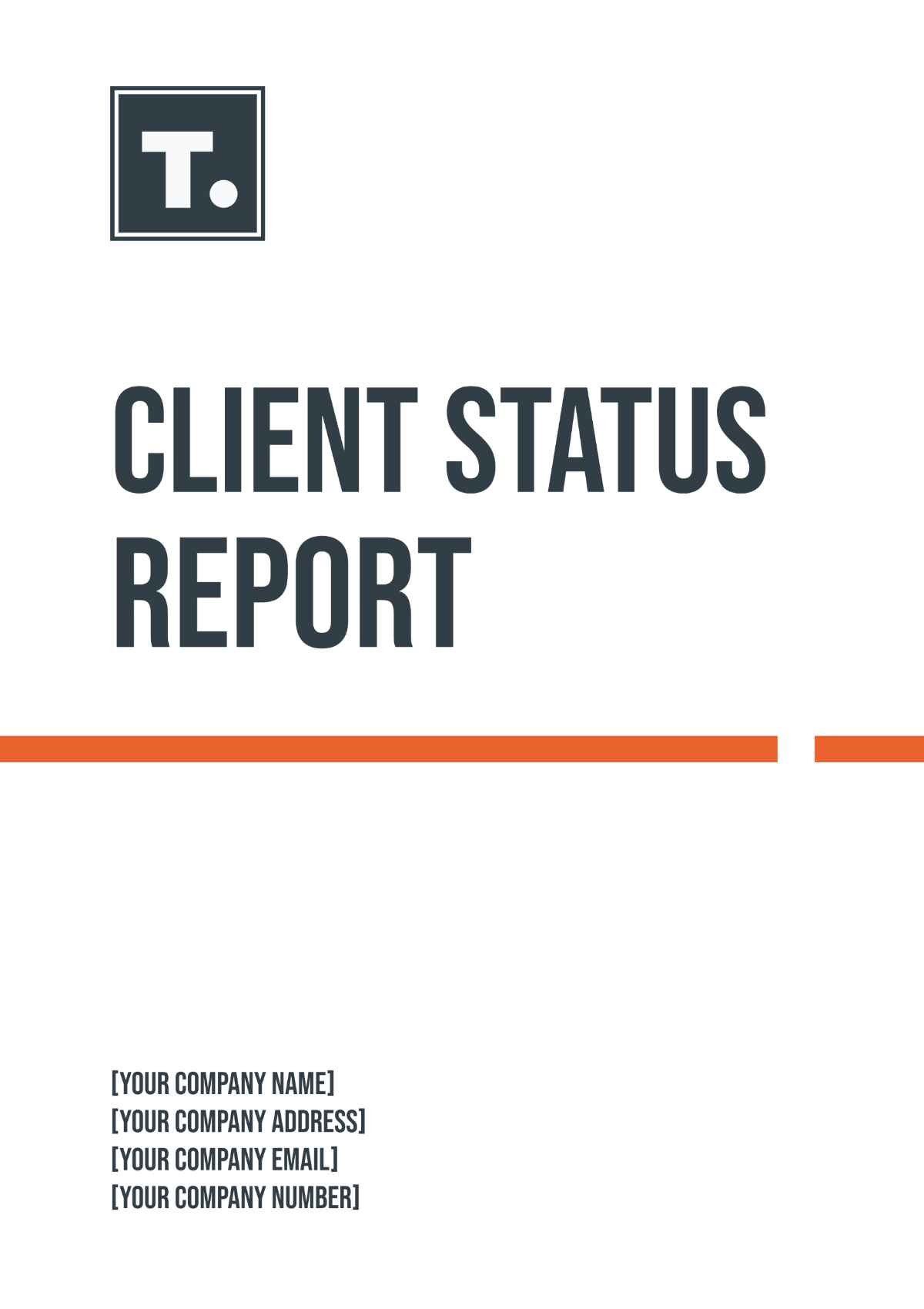 Client Status Report Template - Edit Online & Download