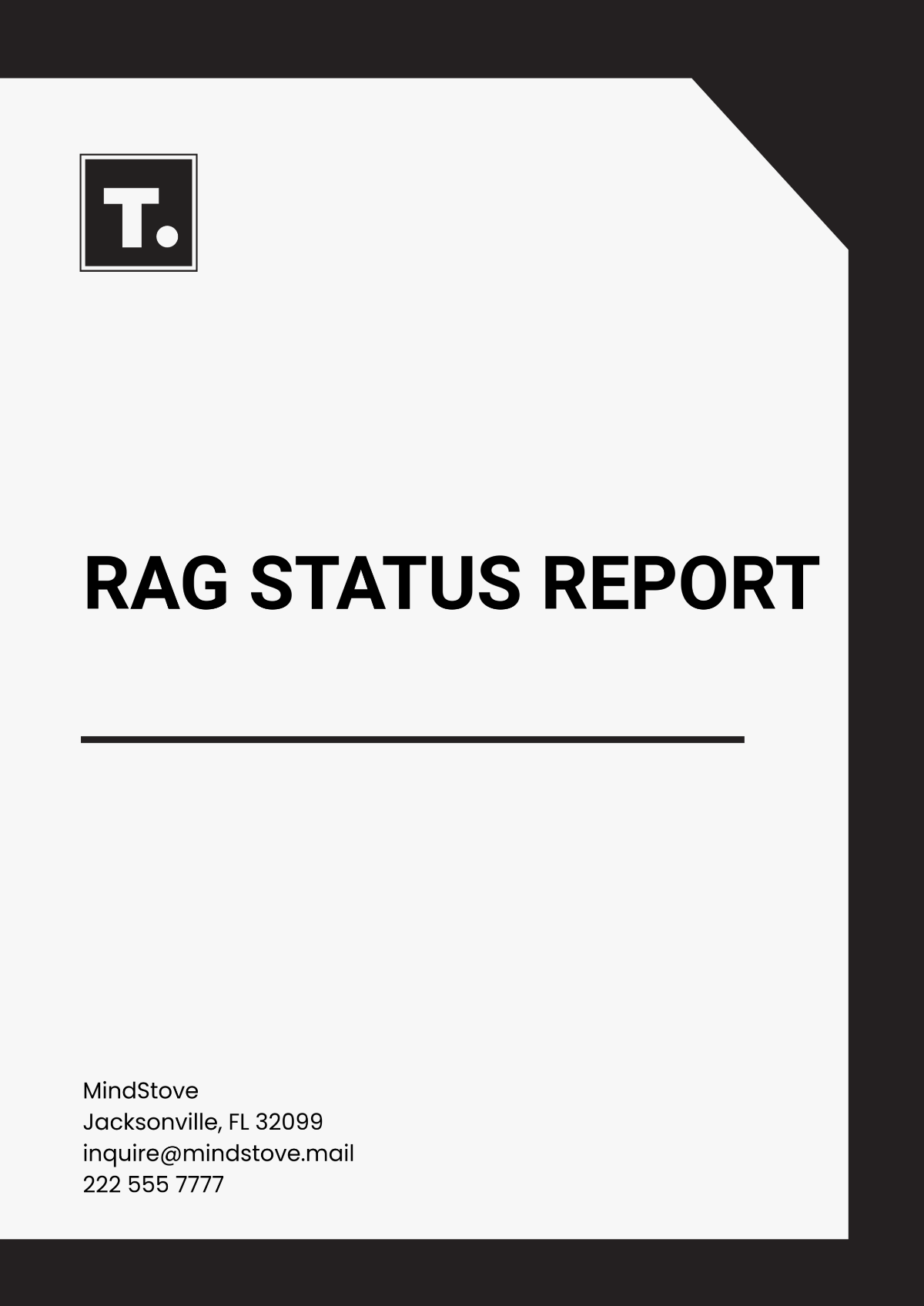 Free RAG Status Report Template