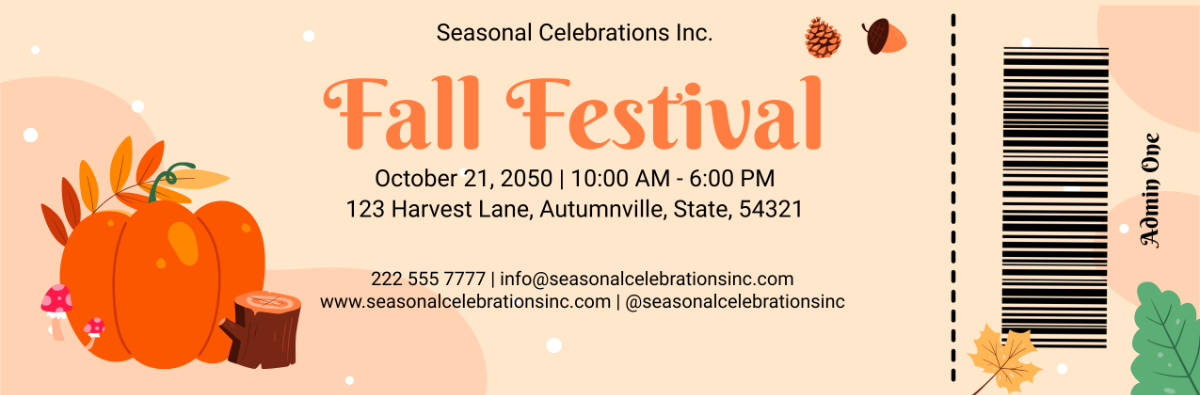 Fall Festival Ticket