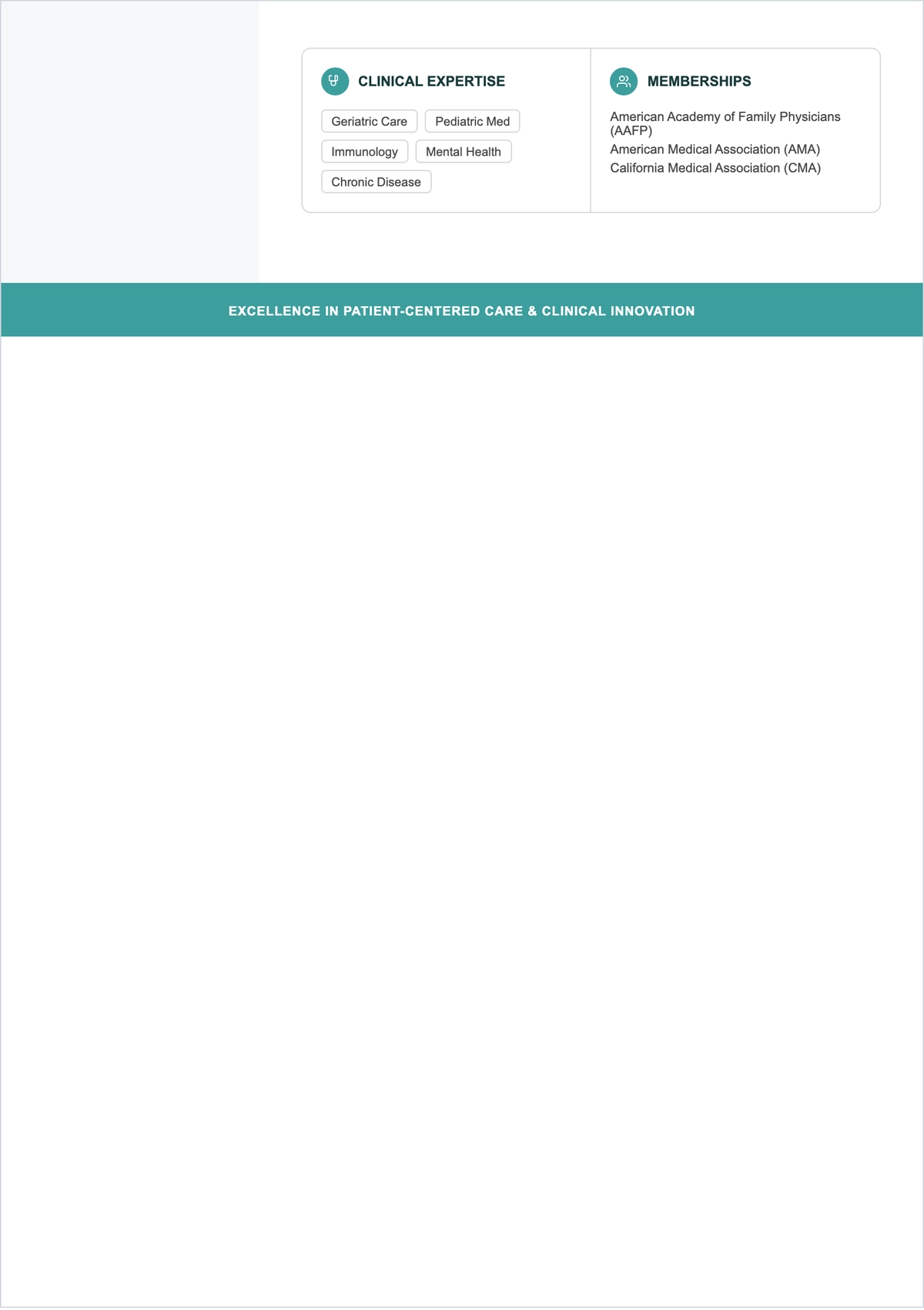Free General Practitioner Doctor ATS Resume Template