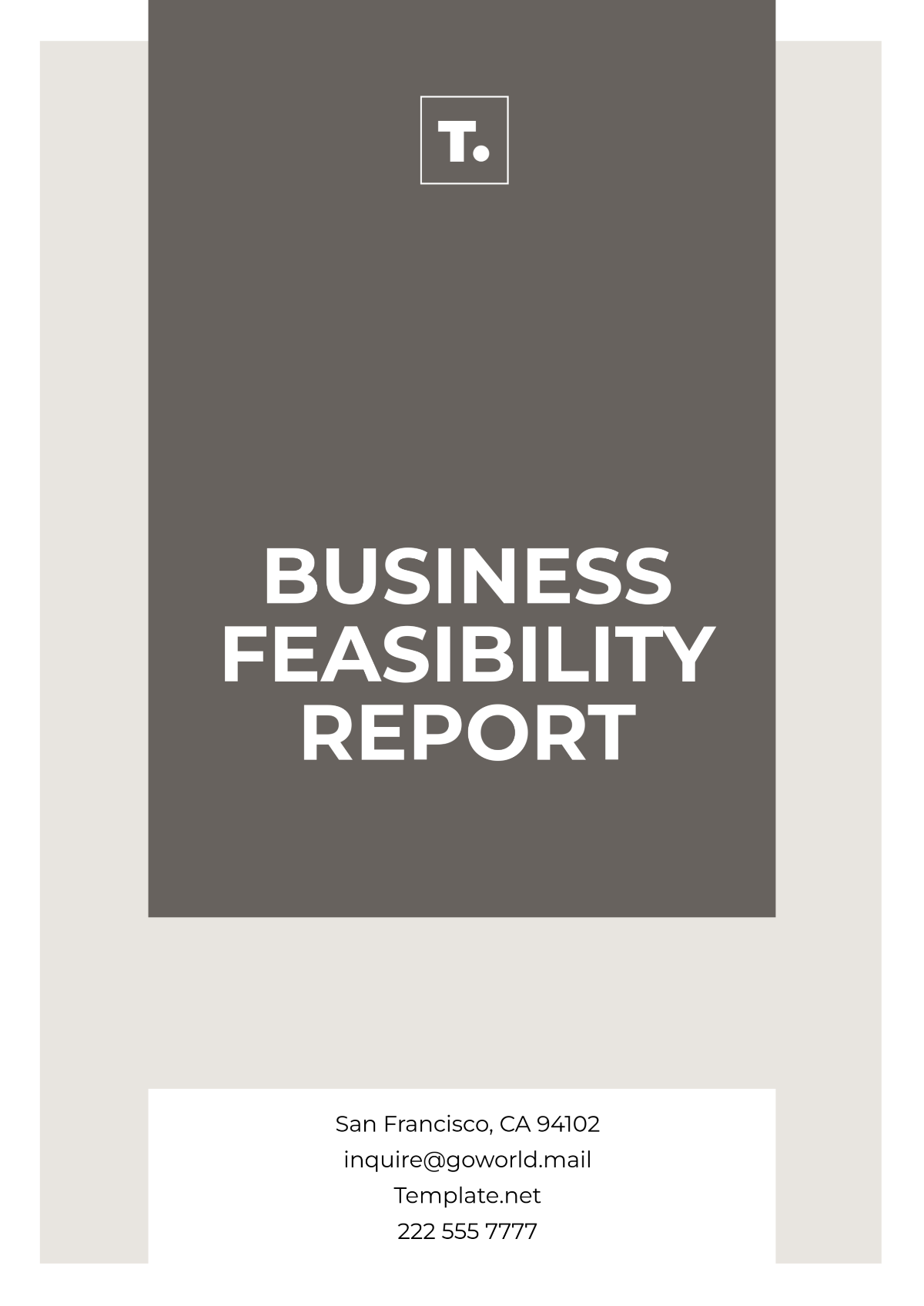 Business Feasibility Report Template - Edit Online & Download