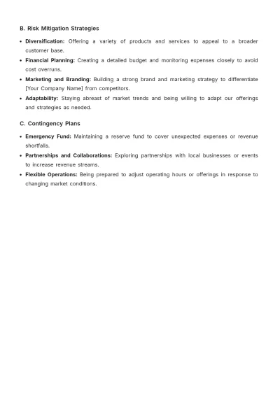 Free Cafe Financial Proposal Template to Edit Online