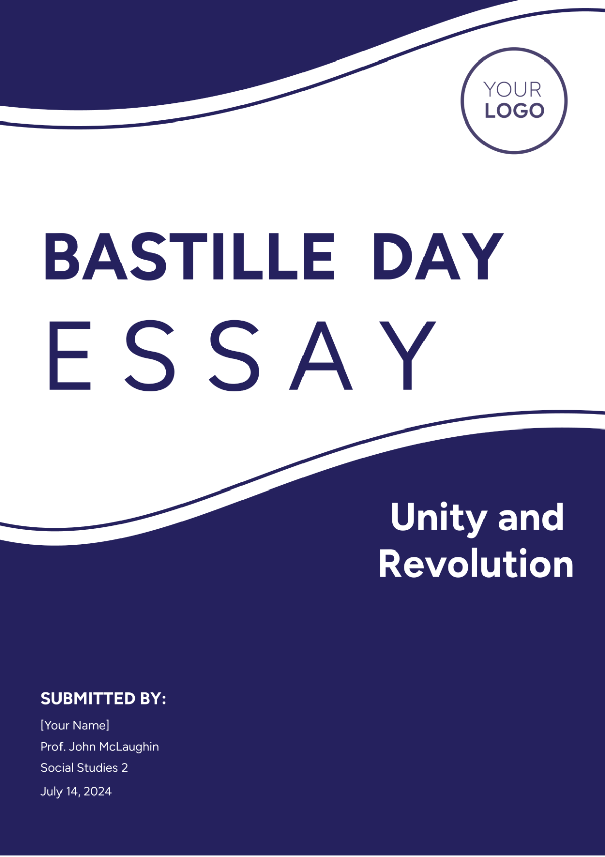 Bastille Day Essay Template - Edit Online & Download