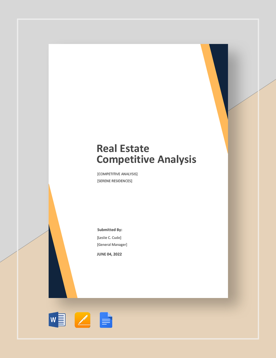 Real Estate Competitive Analysis Template