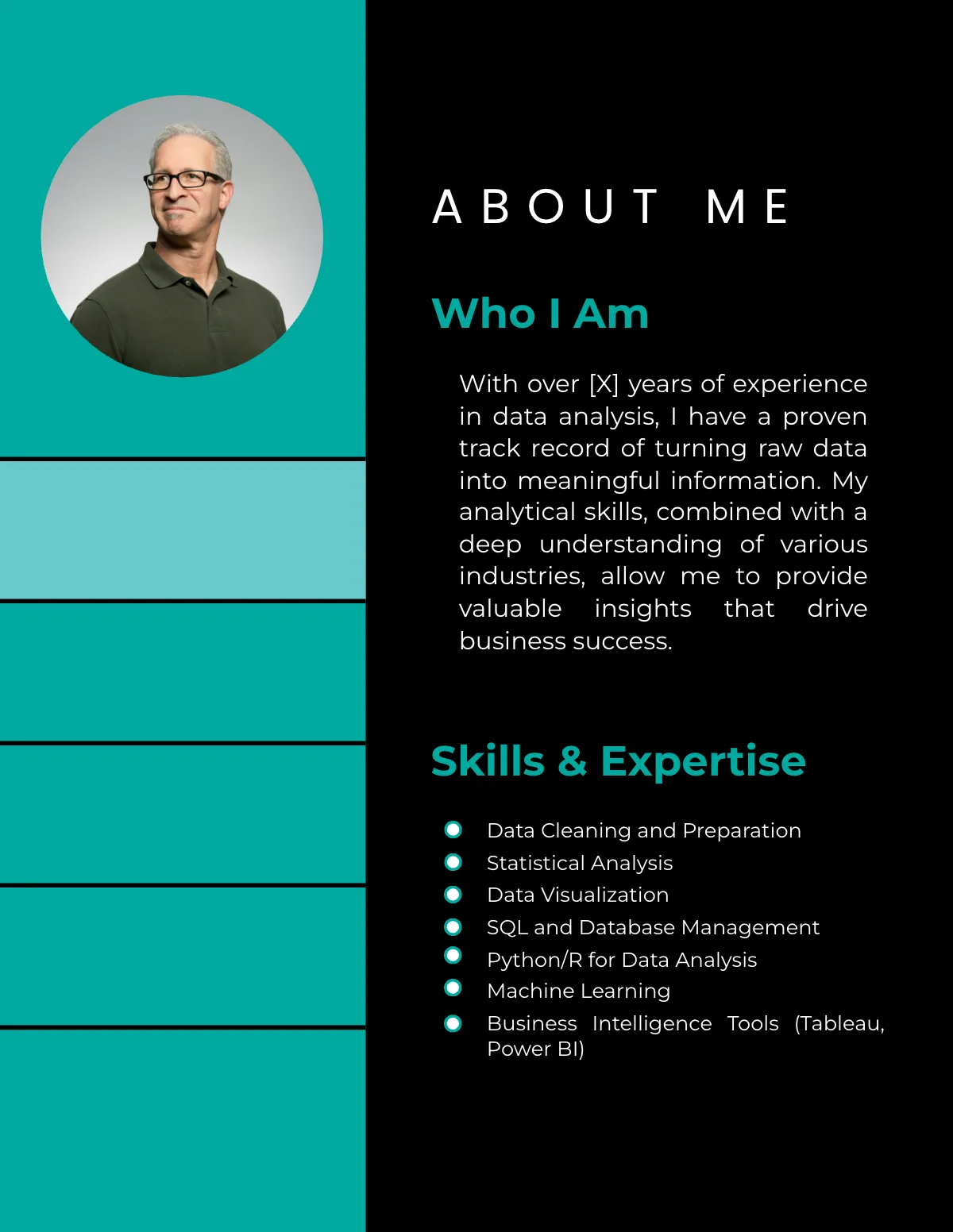 Free Data Analyst Portfolio Template to Edit Online