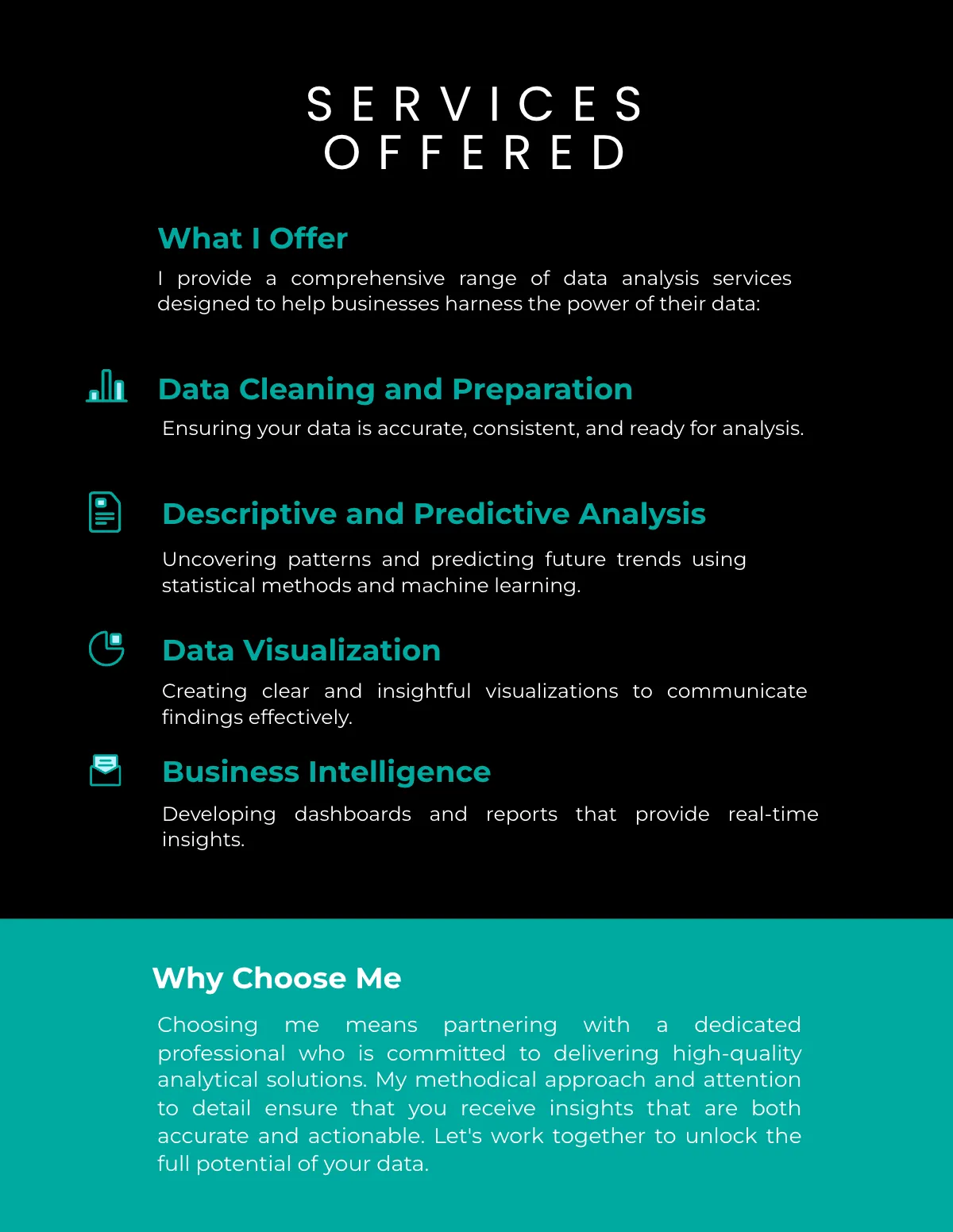 Free Data Analyst Portfolio Template to Edit Online