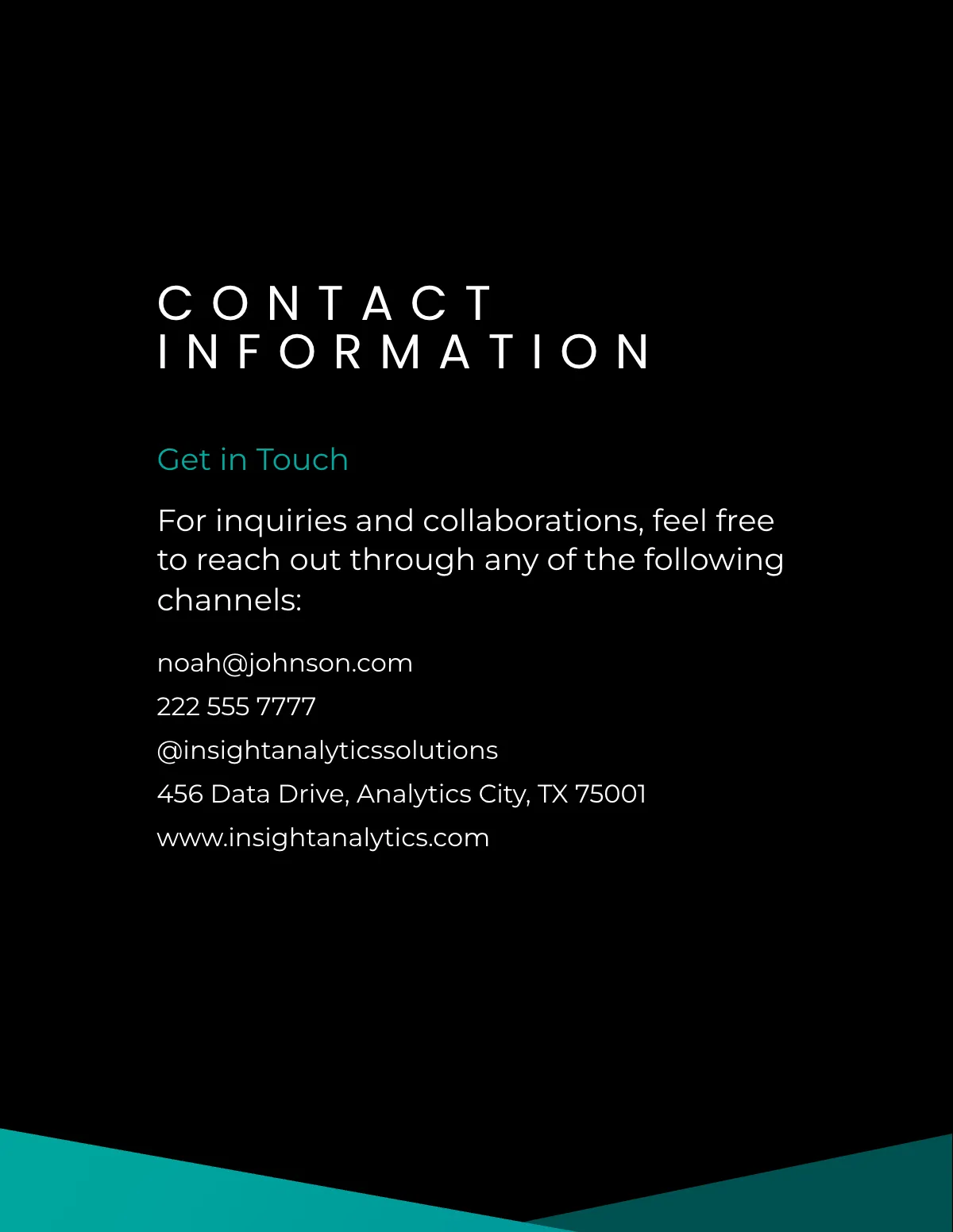 Free Data Analyst Portfolio Template to Edit Online