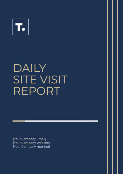 Free Daily Site Visit Report Template to Edit Online