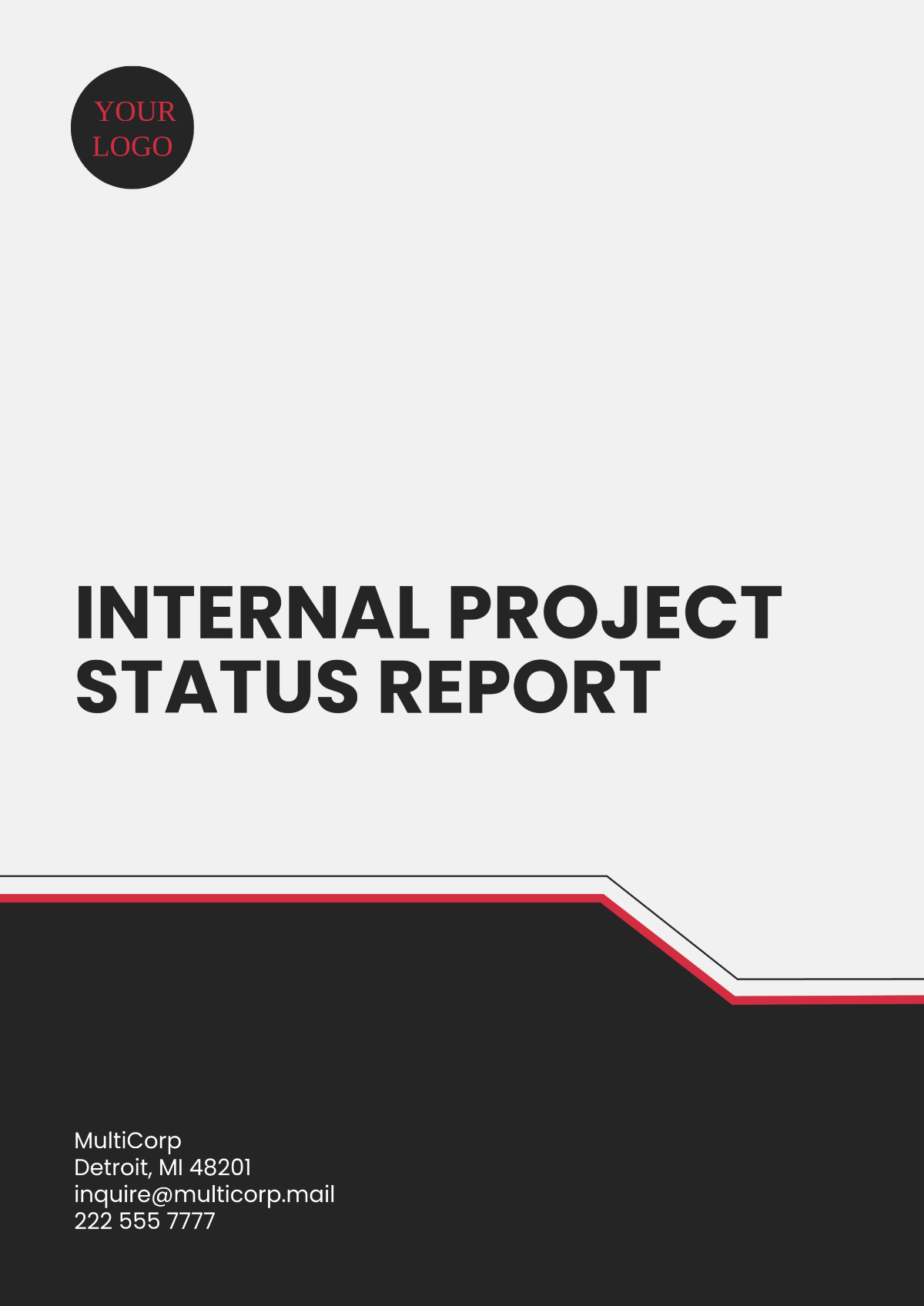 Free Internal Project Status Report Template