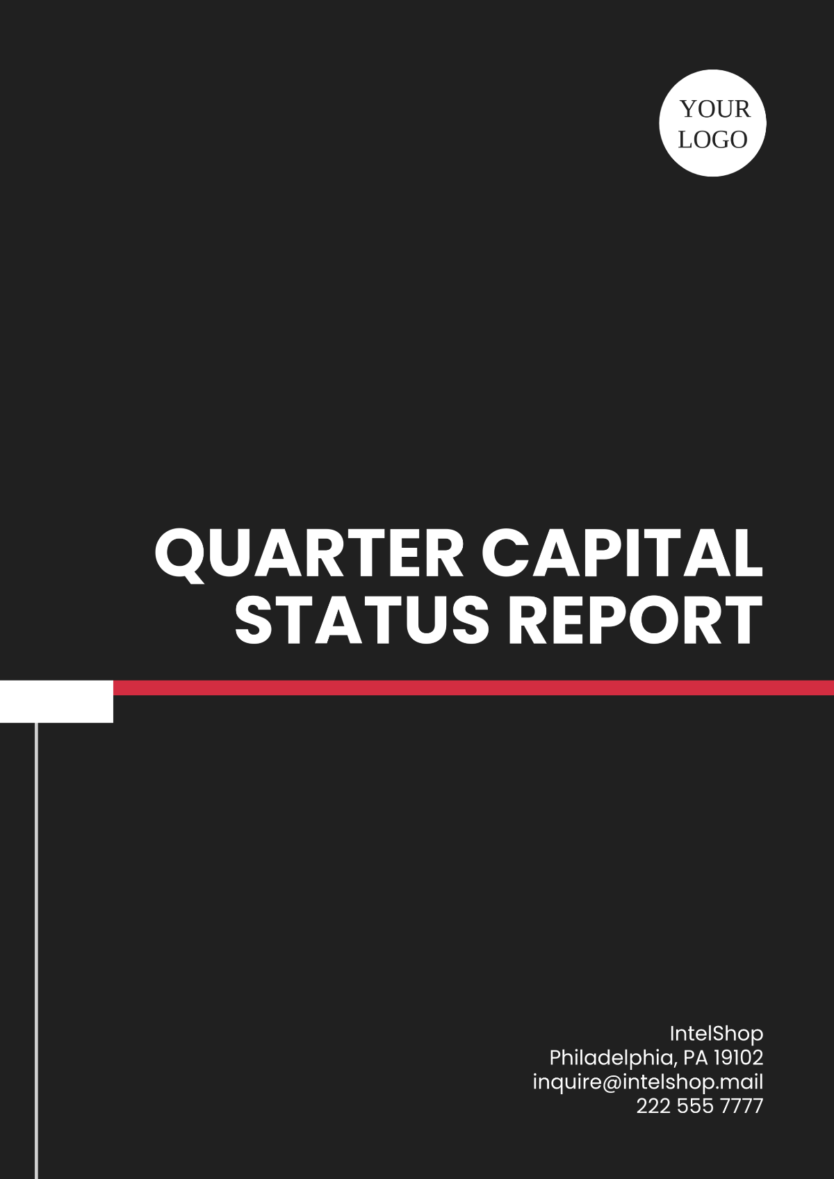 Free Quarter Capital Status Report Template