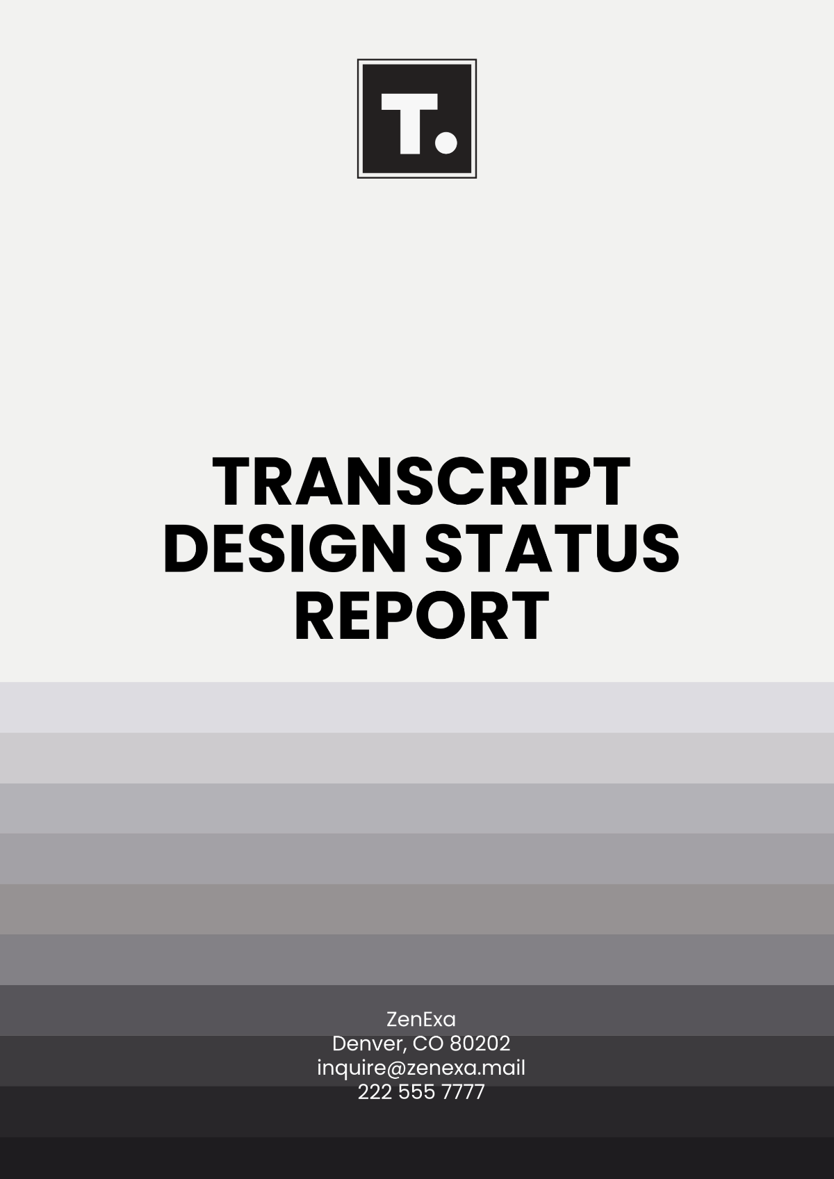 Free Transcript Design Status Report Template