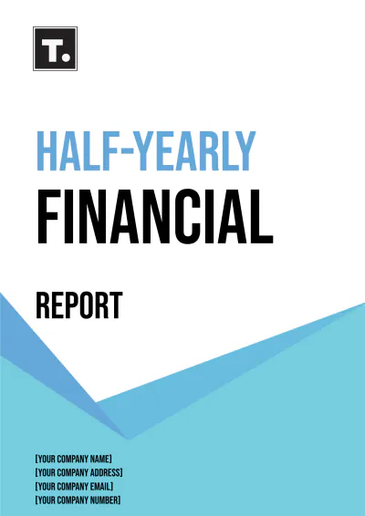 Free Half-Yearly Financial Report Template to Edit Online