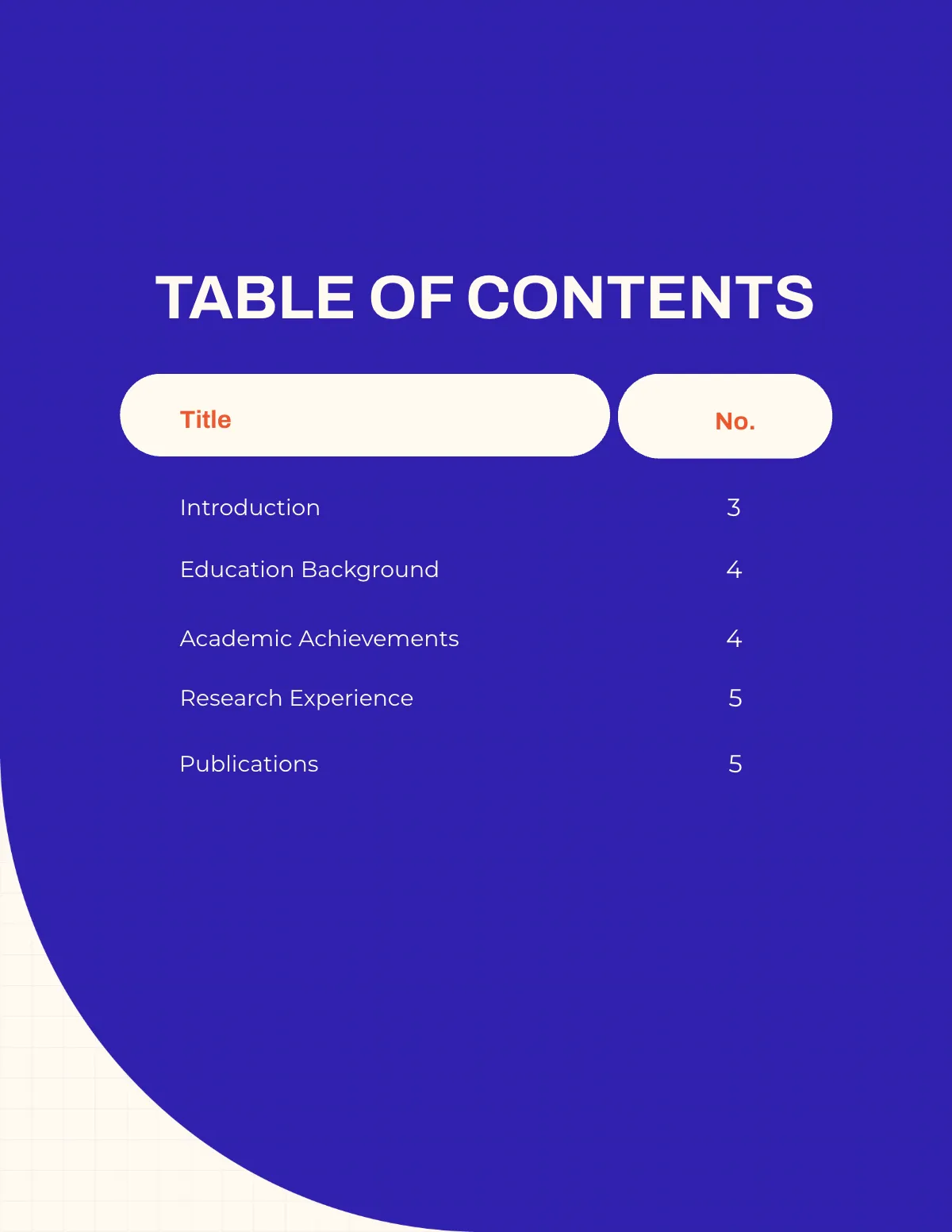 Free Professional Academic Portfolio Template to Edit Online