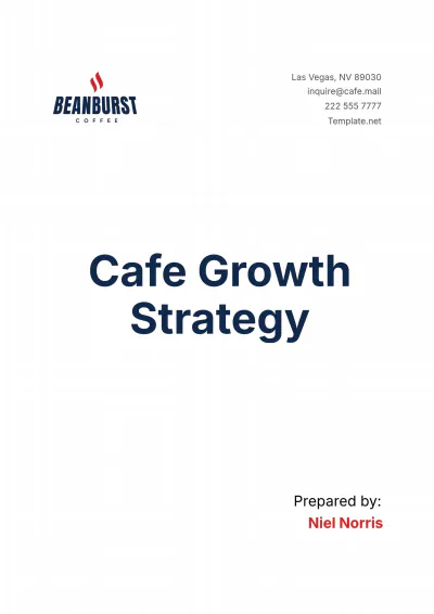 Free Cafe Growth Strategy Template to Edit Online