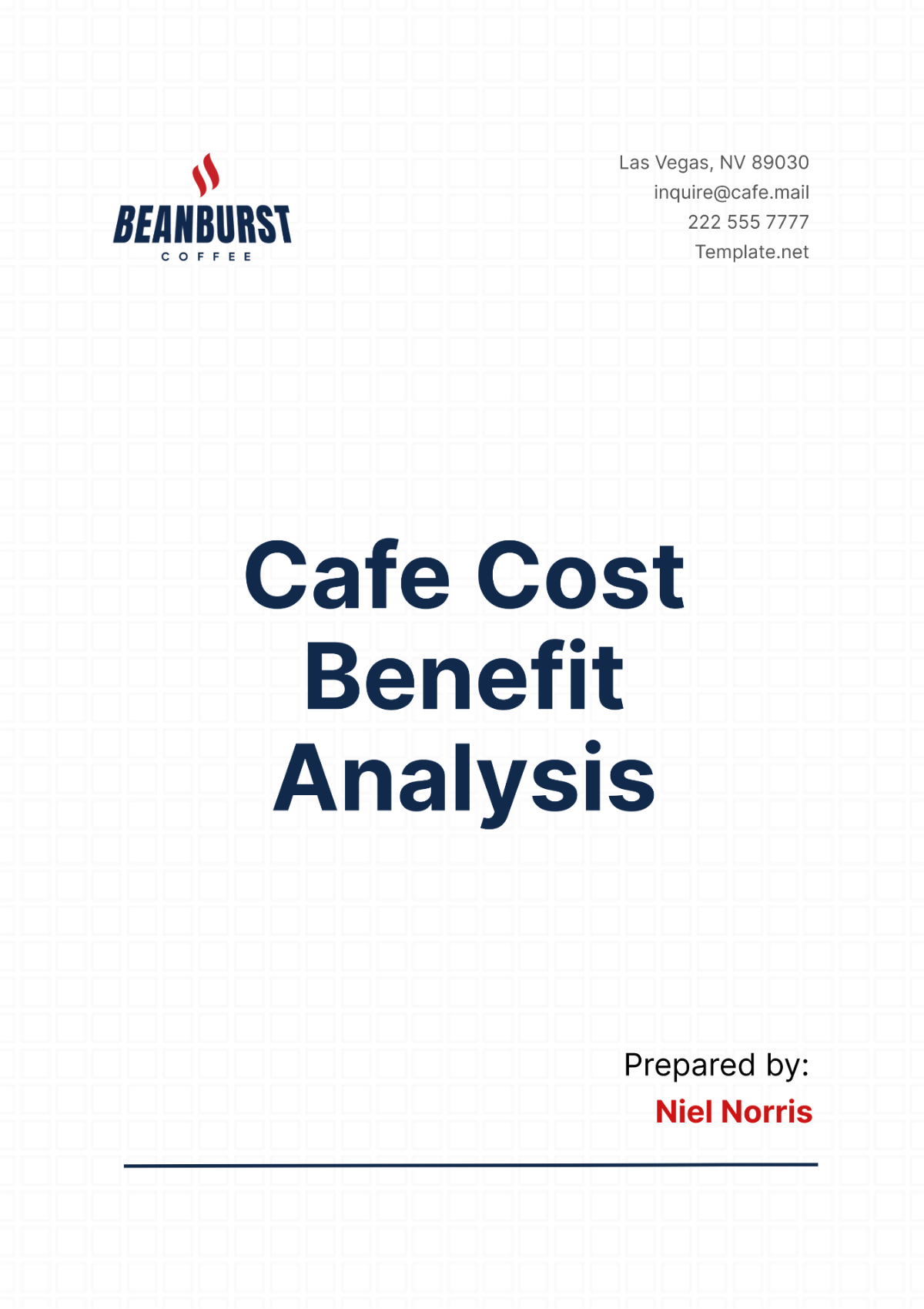 Cafe Cost Benefit Analysis Template - Edit Online & Download