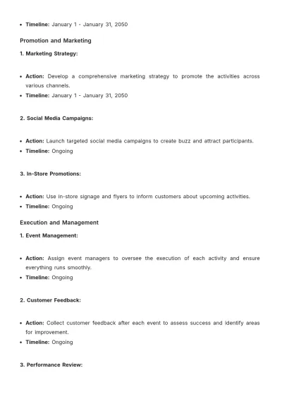Free Cafe Activity Proposal Template to Edit Online