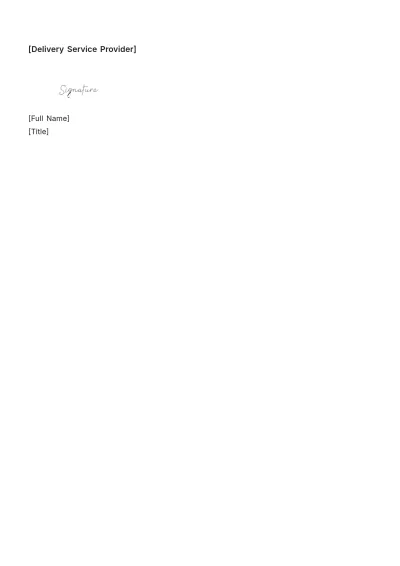 Free Cafe Delivery Agreement Template to Edit Online