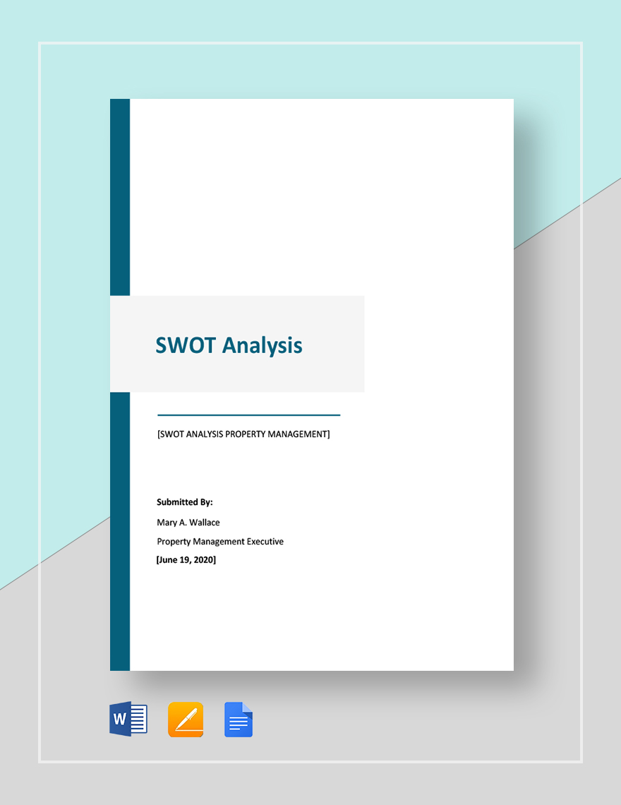 Printable SWOT Analysis Template - Printable Swot Analysis 1 