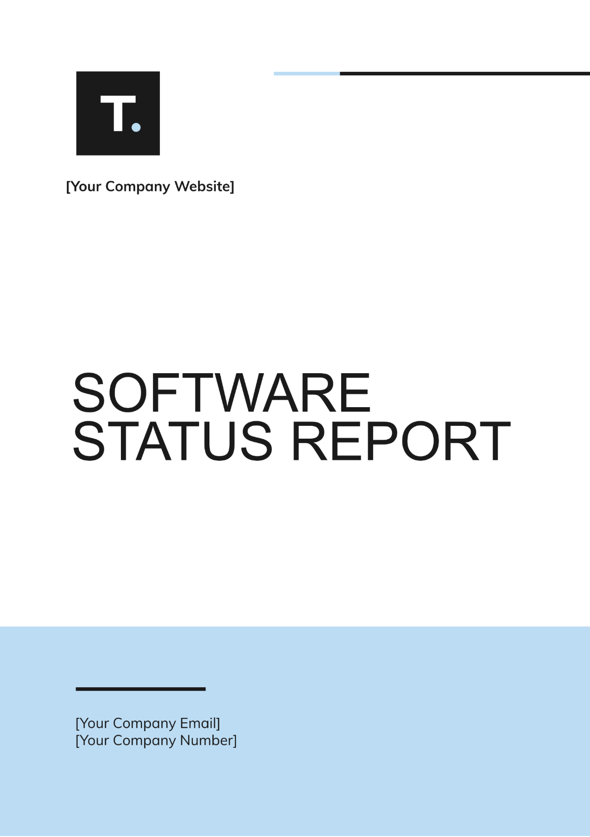 Free Software Status Report Template - Edit Online & Download ...