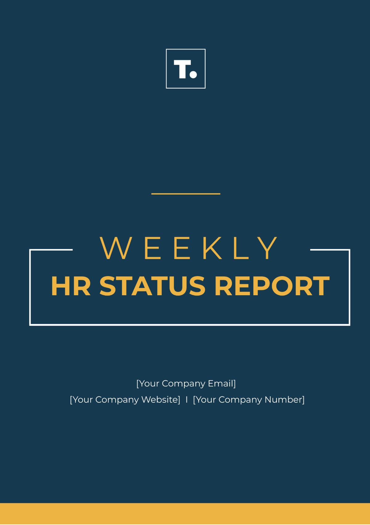 Weekly HR Status Report Template - Edit Online & Download