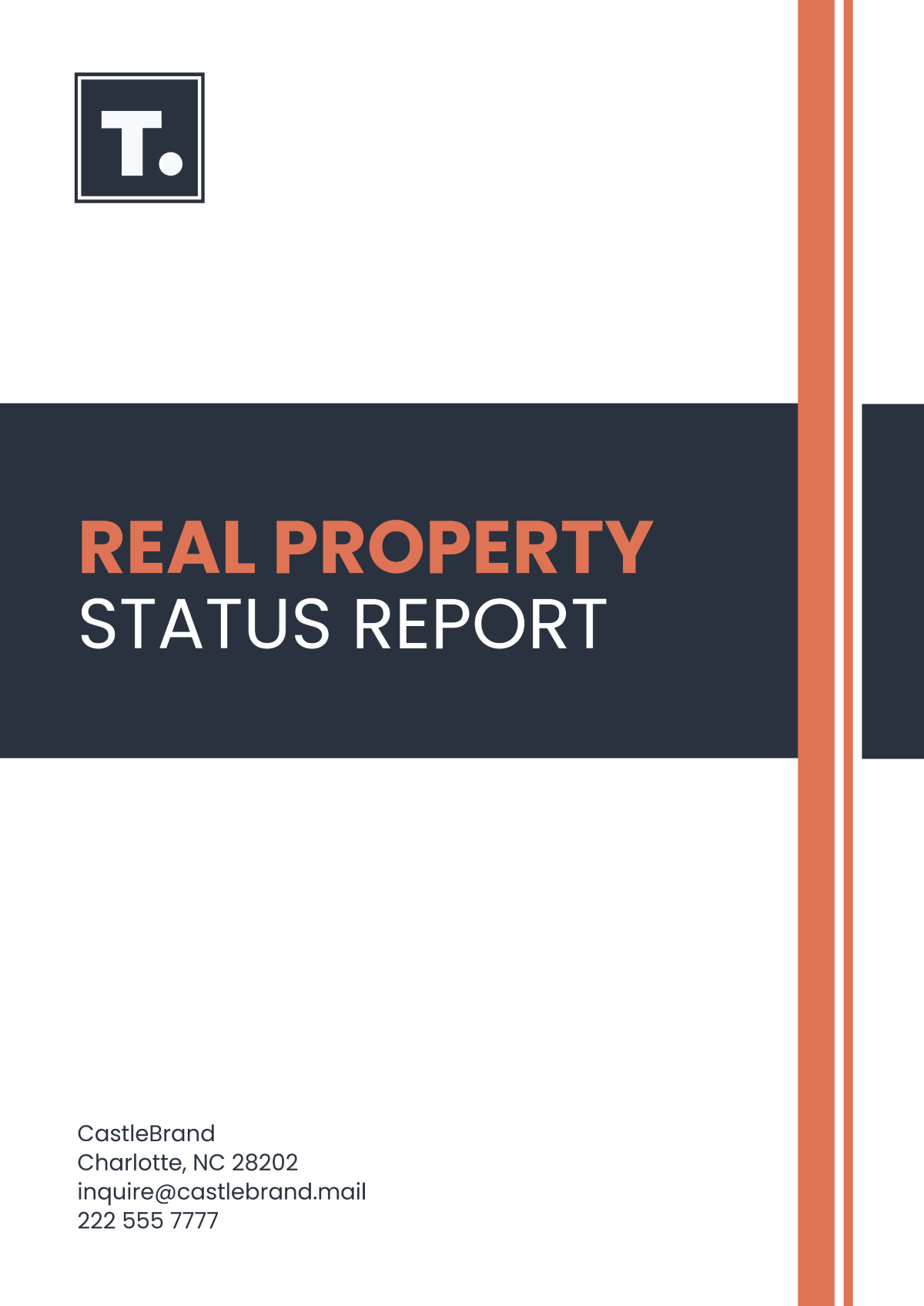 Free Real Property Status Report Template