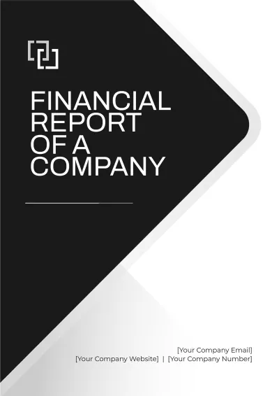 Free Financial Report of a Company Template to Edit Online