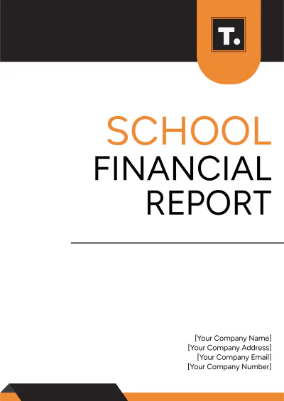 Free School Financial Report Template to Edit Online