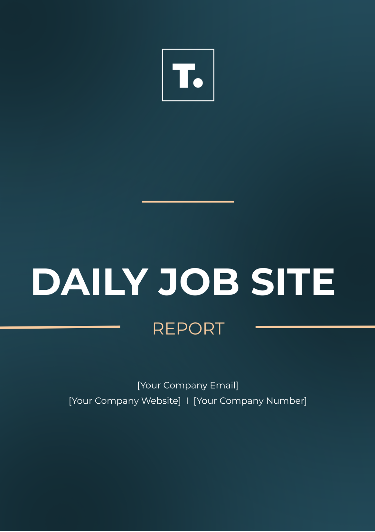 Free Daily Job Site Report Template to Edit Online