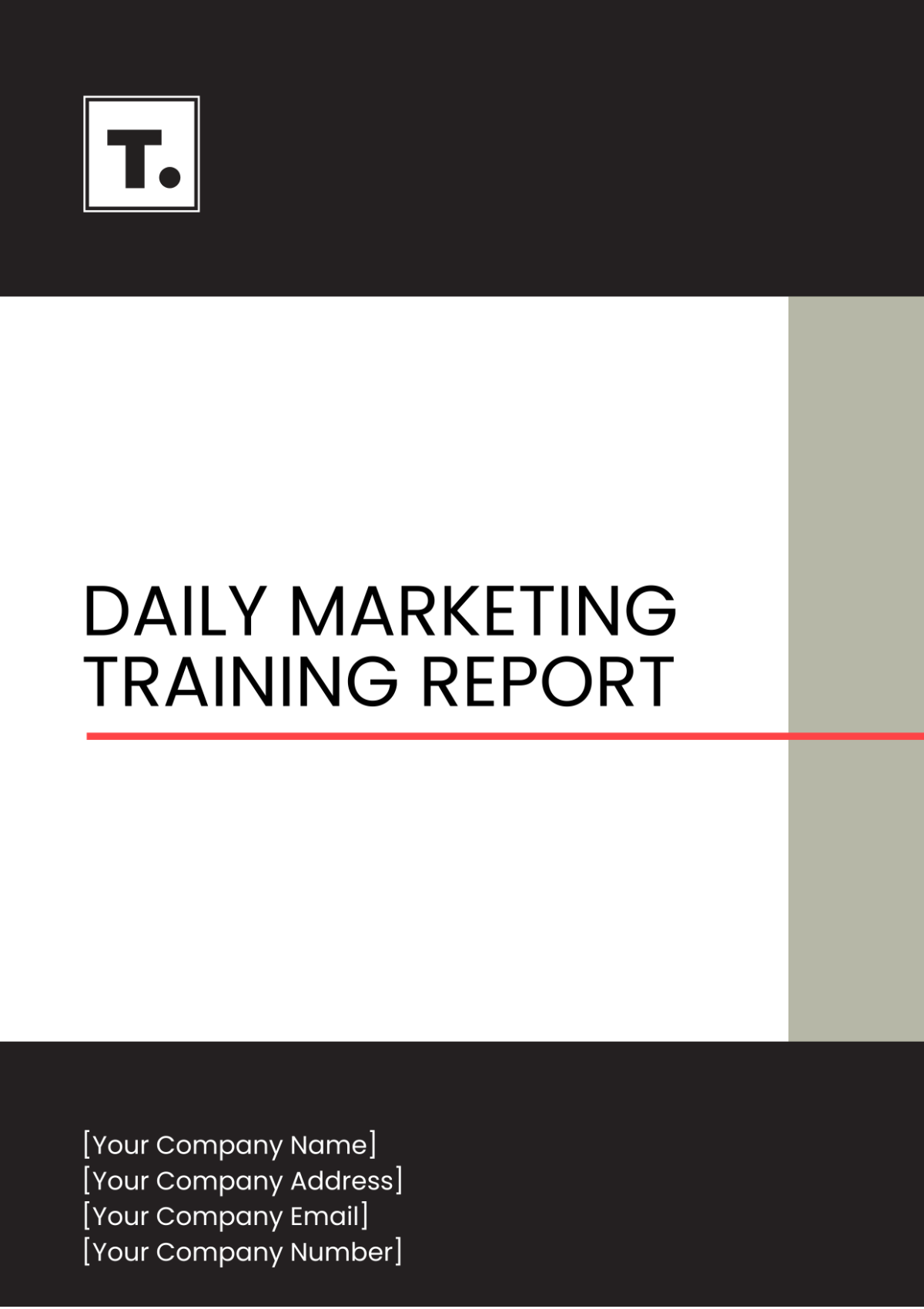 Daily Marketing Training Report Template - Edit Online & Download