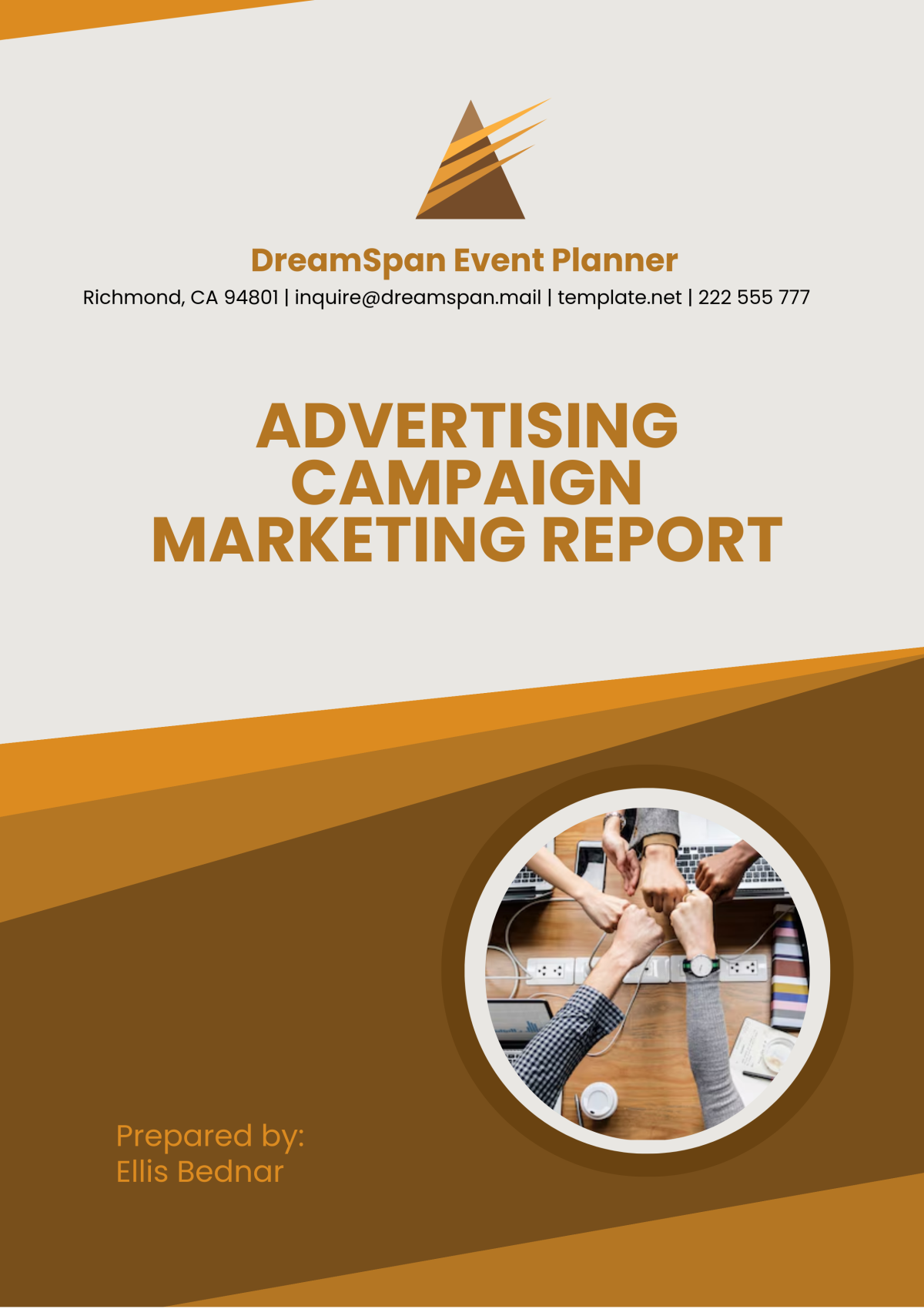 Advertising Campaign Marketing Report Template - Edit Online & Download