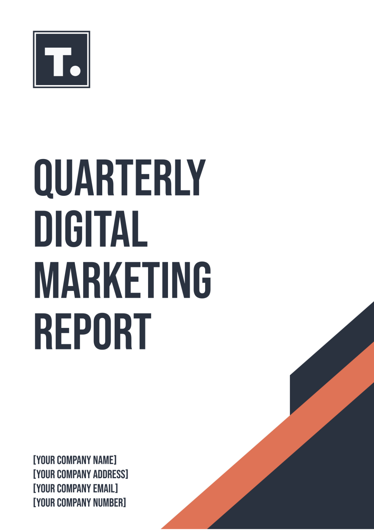 Quarterly Digital Marketing Report Template - Edit Online & Download