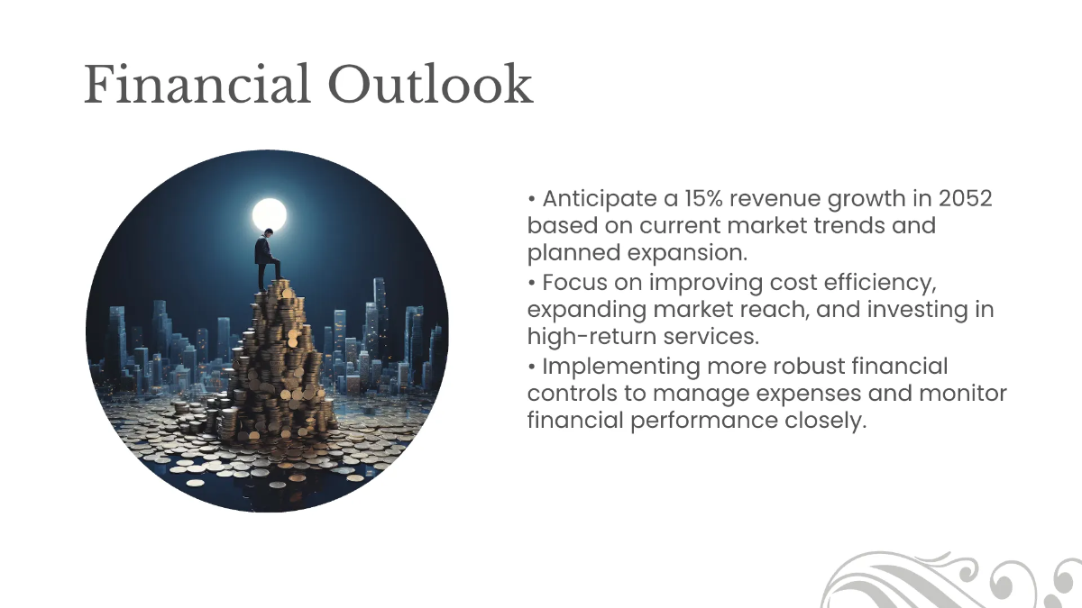 Free Salon Financial Performance Presentation Template to Edit Online