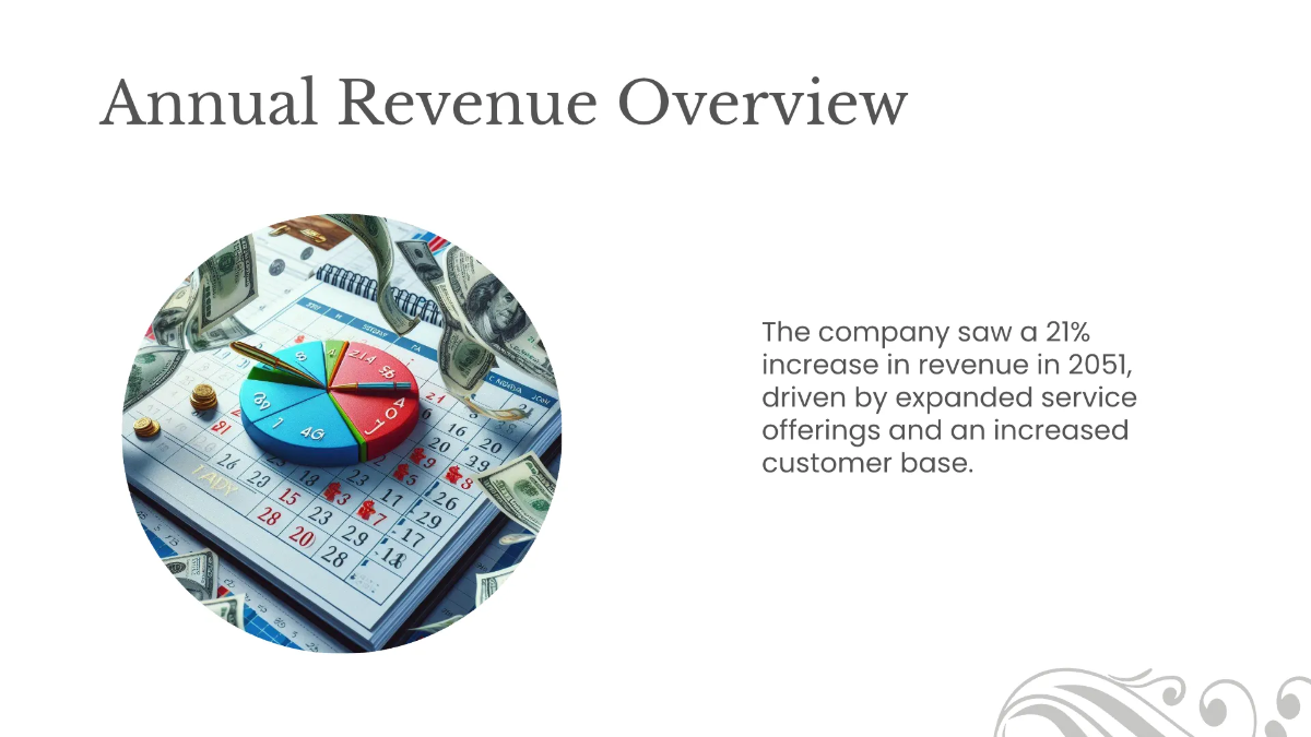 Free Salon Financial Performance Presentation Template to Edit Online