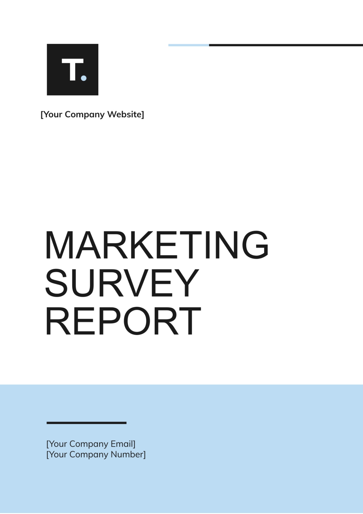 Marketing Survey Report Template - Edit Online & Download