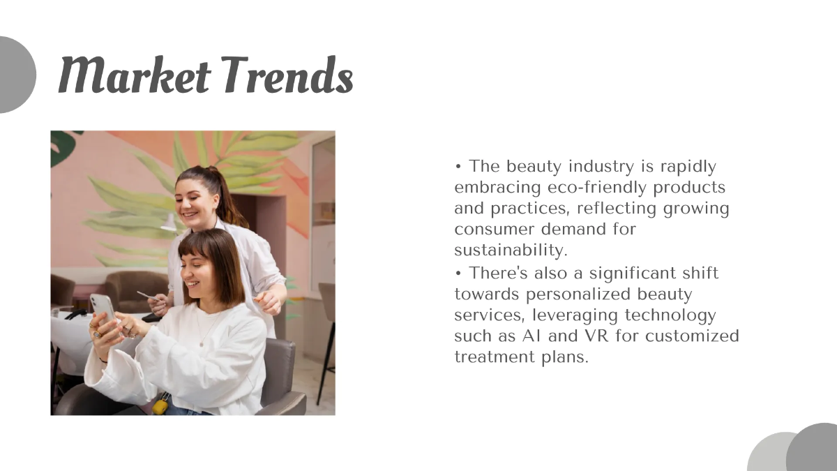 Free Salon Business Growth Presentation Template to Edit Online