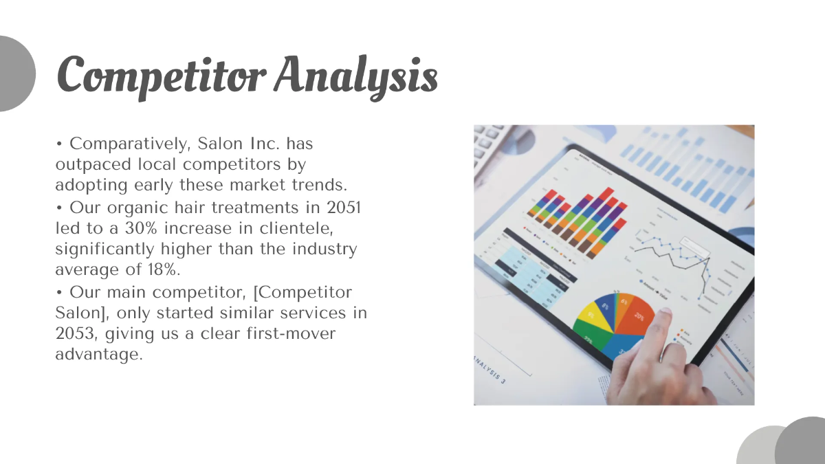 Free Salon Business Growth Presentation Template to Edit Online