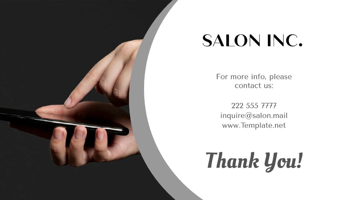 Free Salon Business Growth Presentation Template to Edit Online
