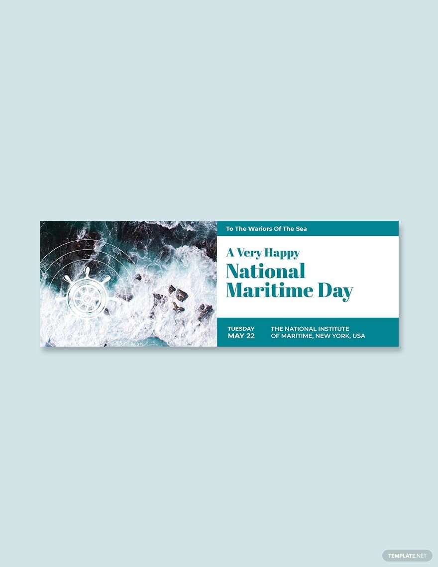 Free National Maritime Day Tumblr Banner Template
