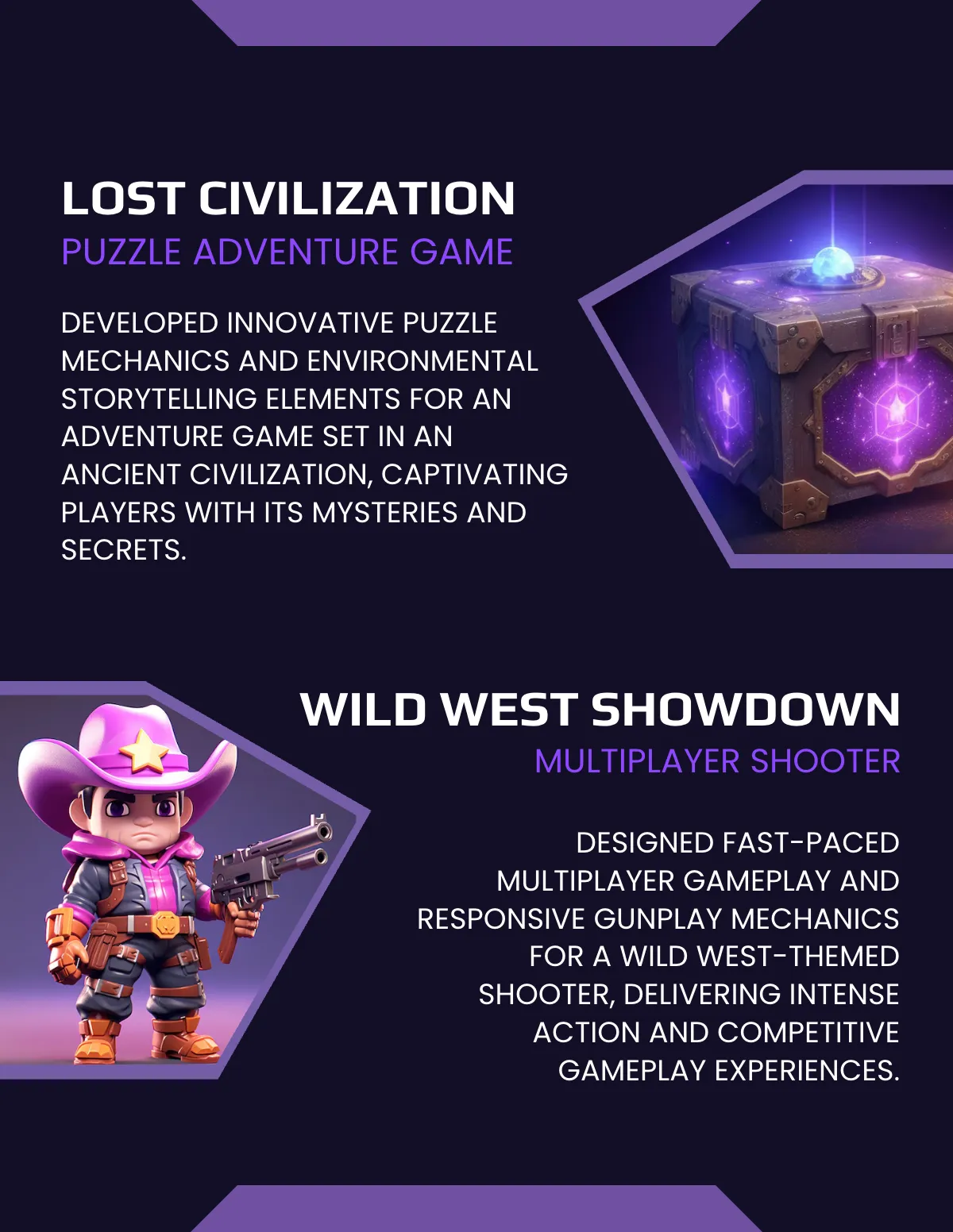 Free Game Designer Portfolio Template to Edit Online