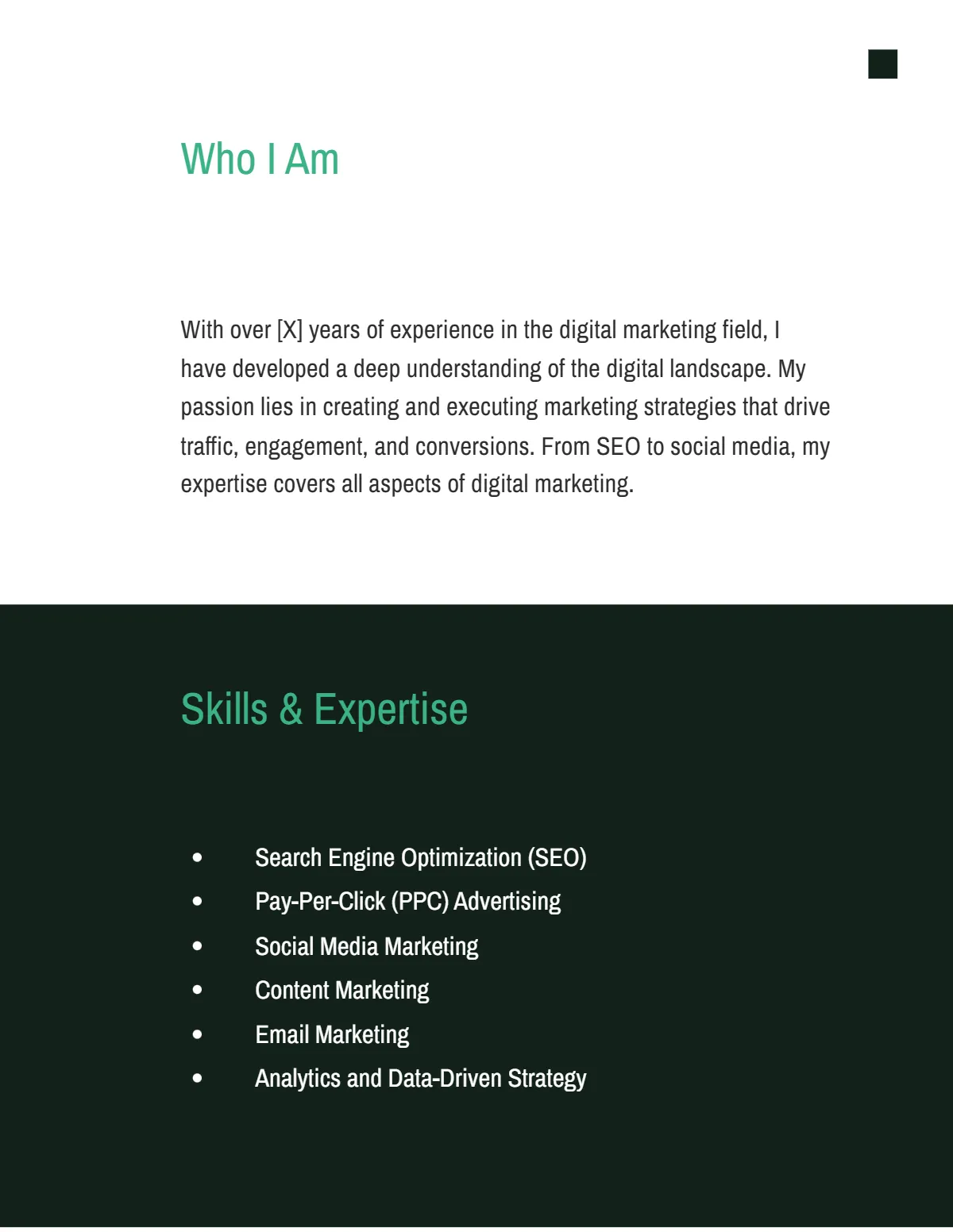 Free Digital Marketing Portfolio Template to Edit Online