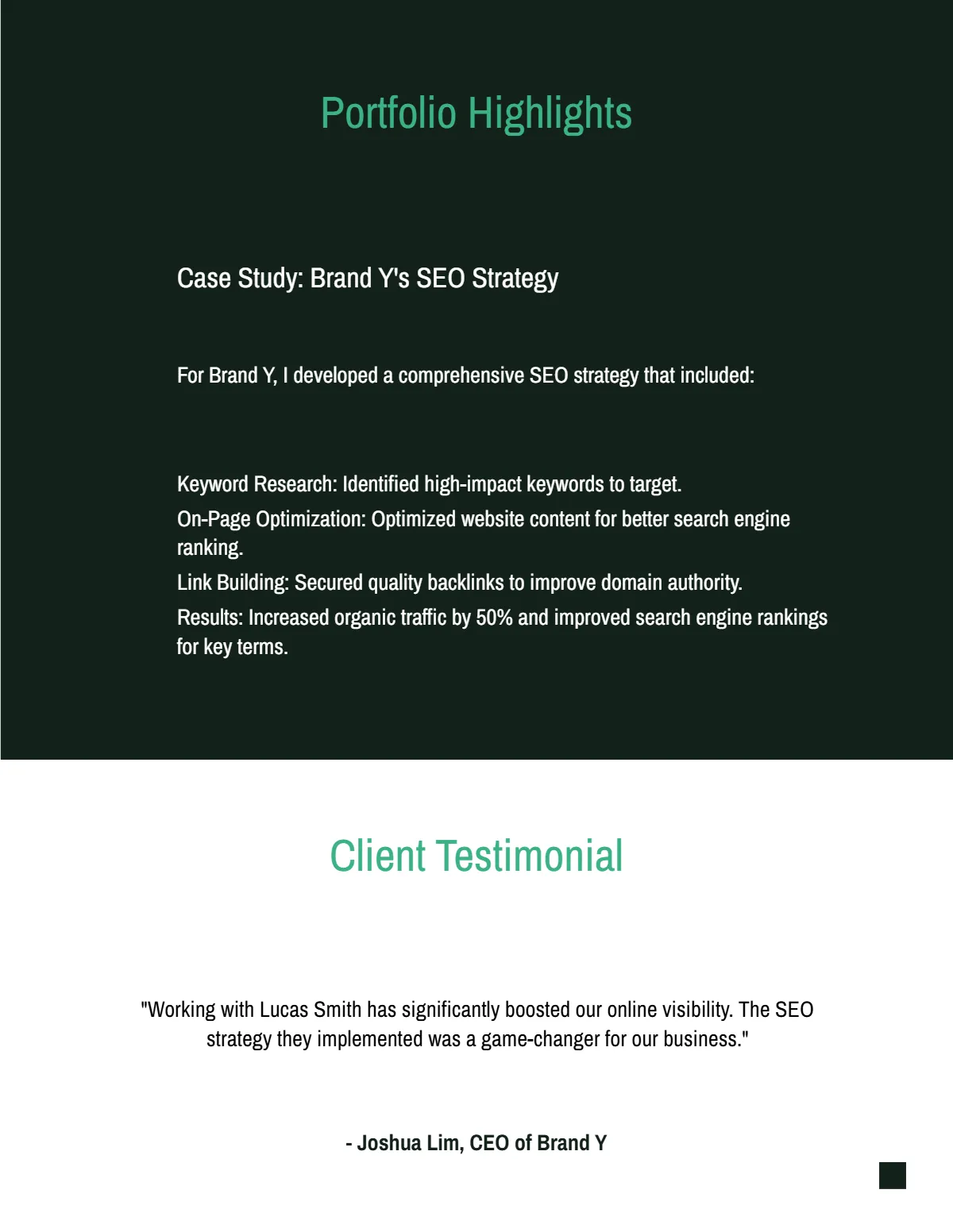 Free Digital Marketing Portfolio Template to Edit Online