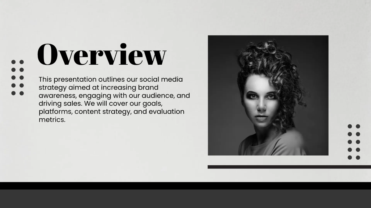 Free Salon Social Media Strategy Presentation Template to Edit Online