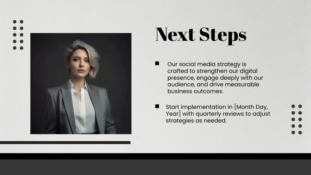 Free Salon Social Media Strategy Presentation Template to Edit Online