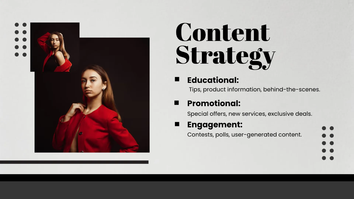 Free Salon Social Media Strategy Presentation Template to Edit Online